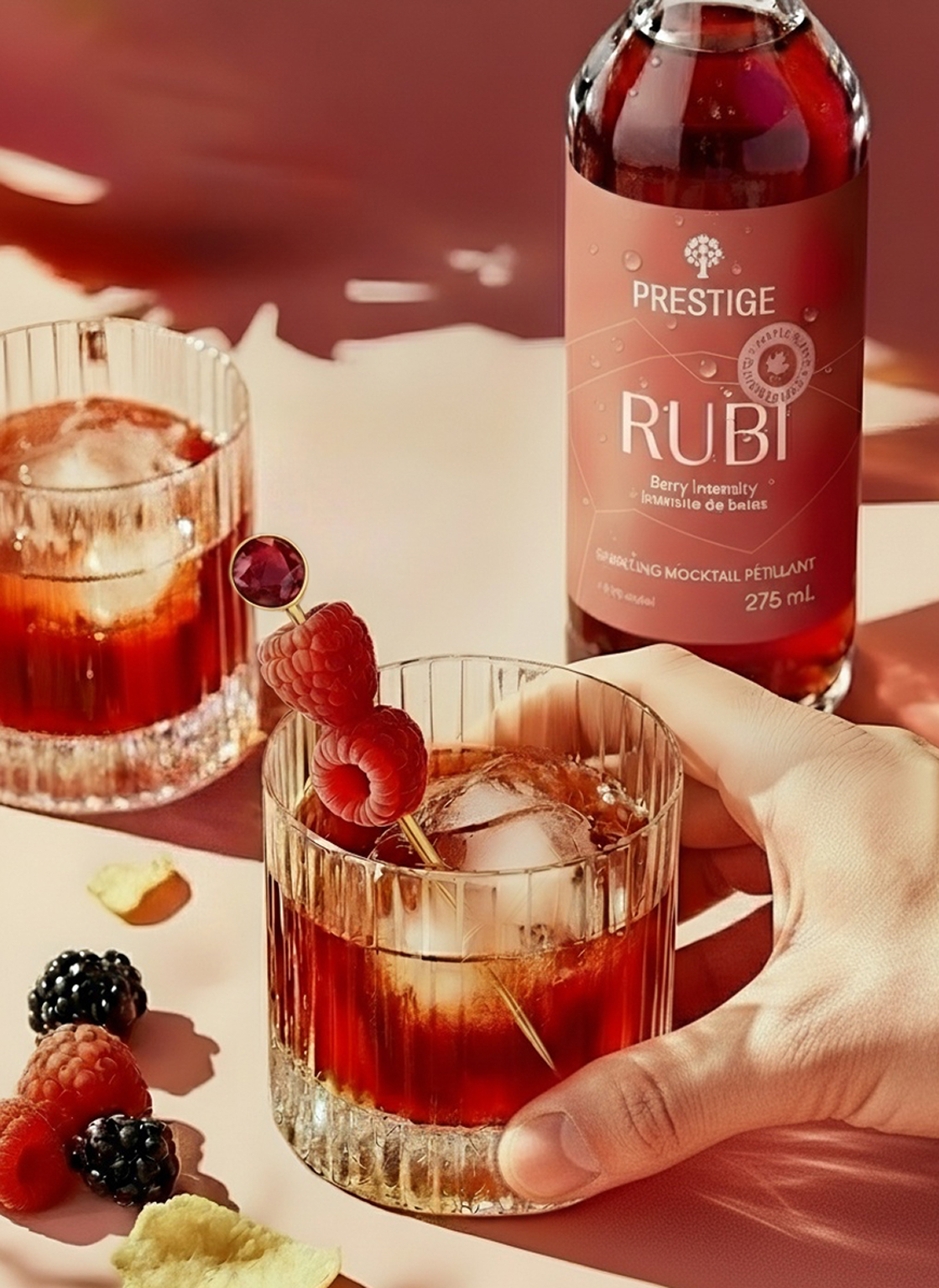 Banner showing a mocktail